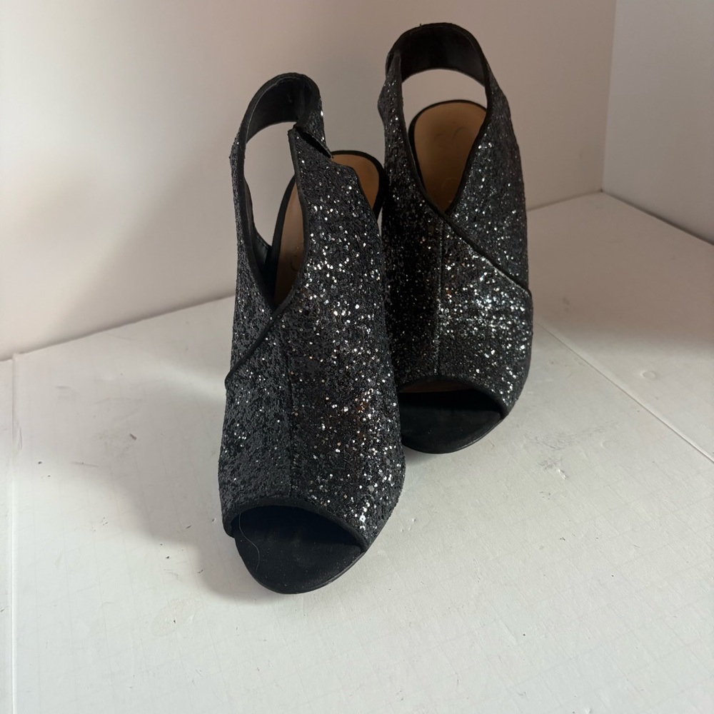 Jessica Simpson Jourie High-Heel Peep-Toe Shooties
